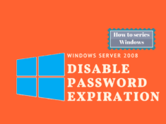 Disable password expiration in windows 2008