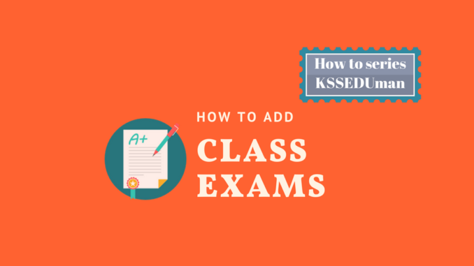 Add class exam