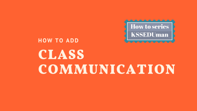 class communication class communication